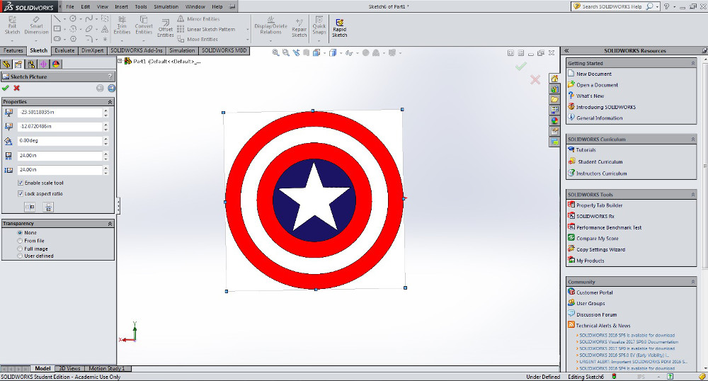 shield image overlay top